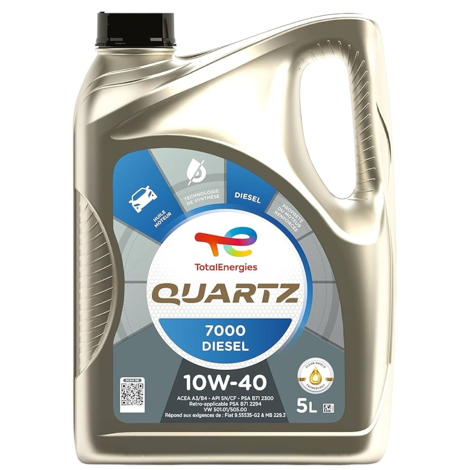 Motoreļļa TOTALENERGIES QUARTZ 7000 10W-40 5L