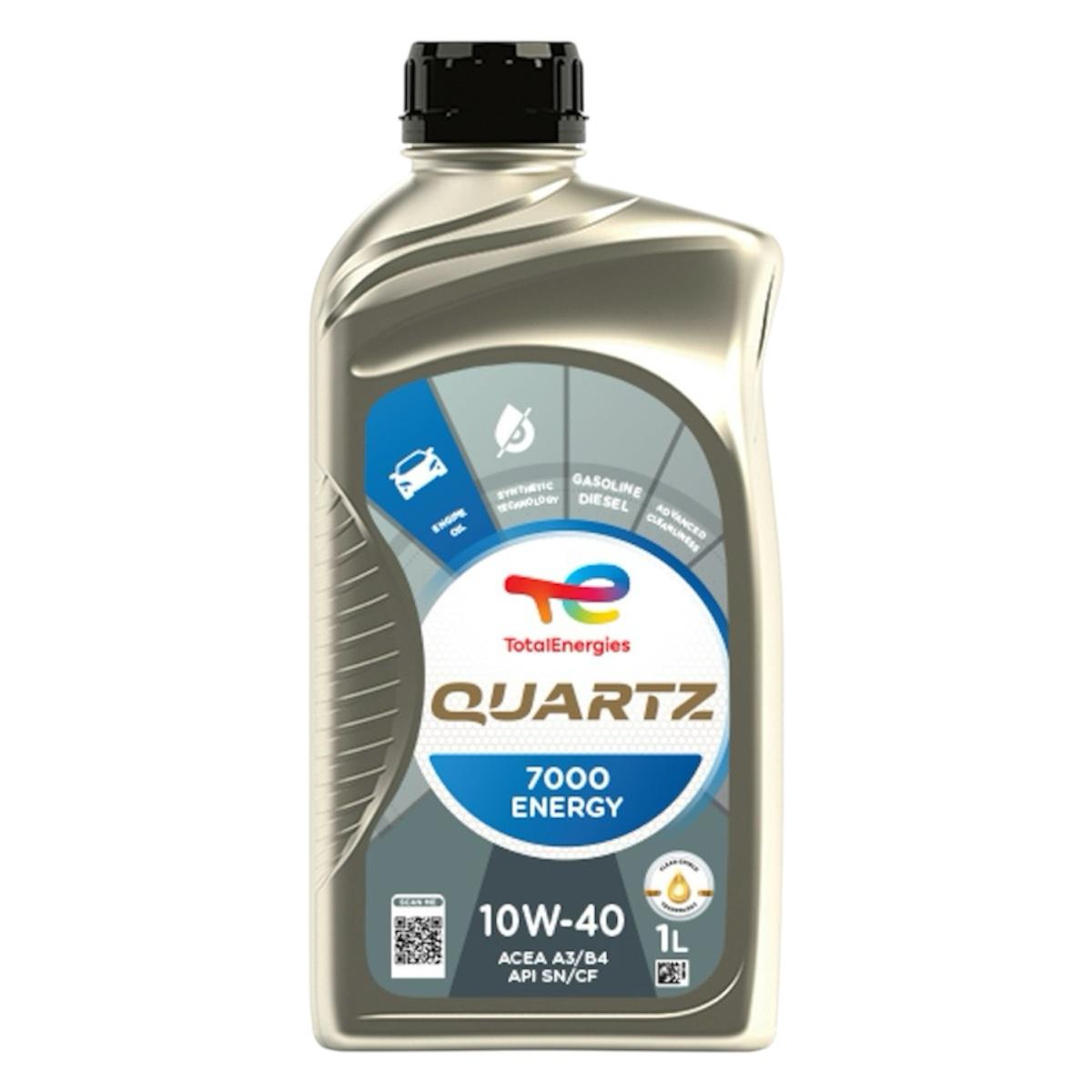 Motoreļļa TOTALENERGIES QUARTZ 7000 10W-40 1L