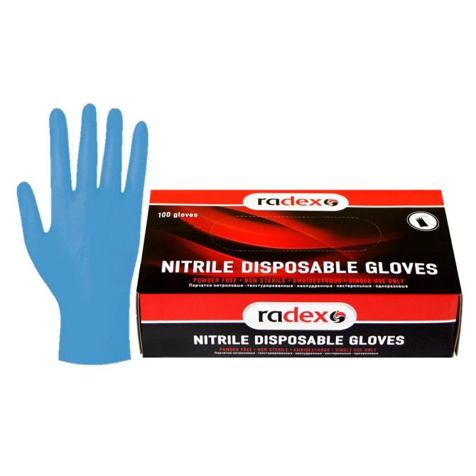 RADEX Vienreizlietojami nitrila cimdi